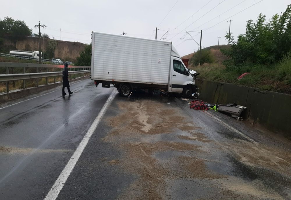 Accident pe DN 24 Tecuci-Tișița, în zona localității Cosmești, județul Galați