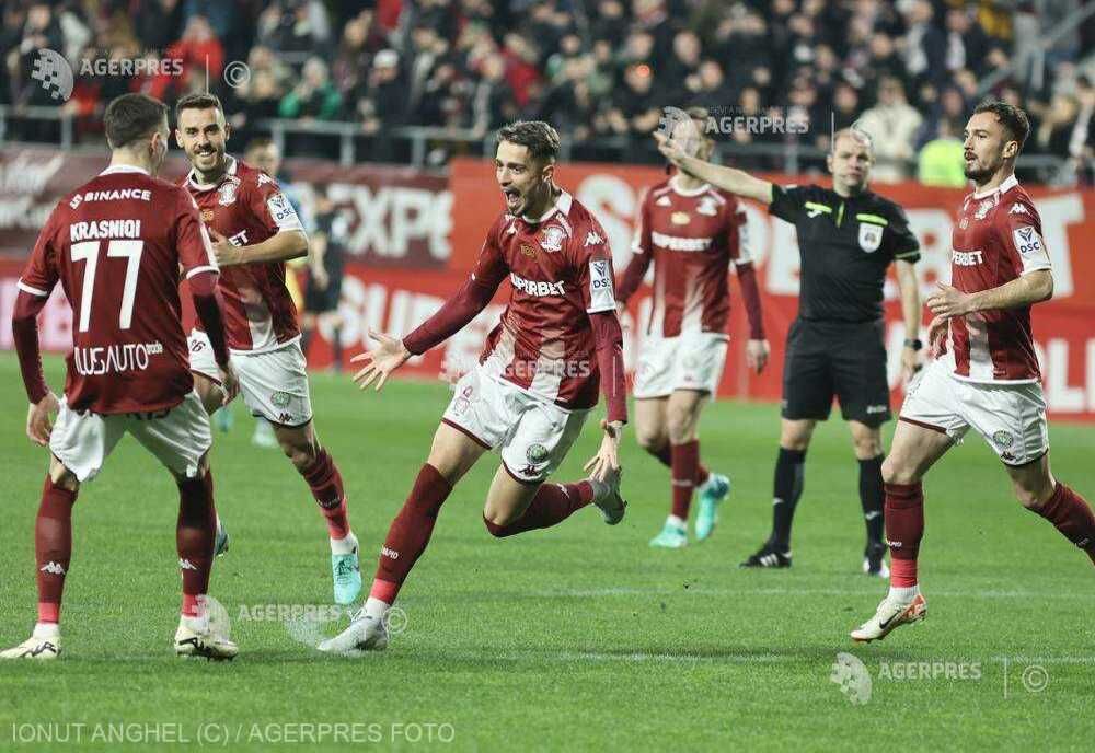 Rapid a învins-o pe UTA cu 4-1 şi a revenit pe locul al doilea în Superligă