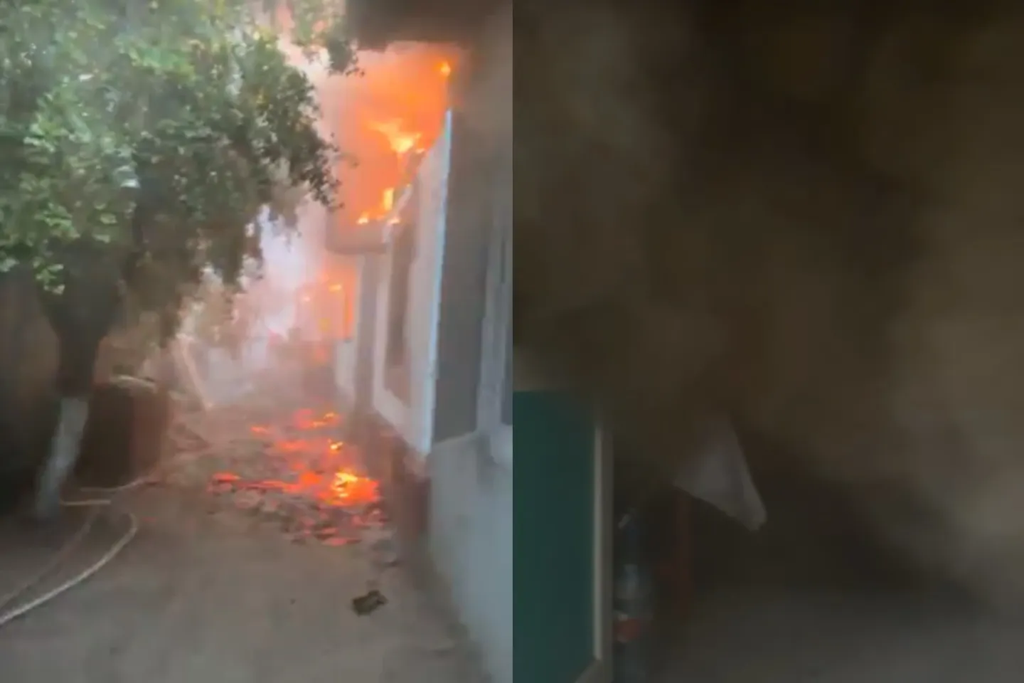 Incendiu uriaș în județul Galați. Femeie găsită carbonizată în propria casă -VIDEO