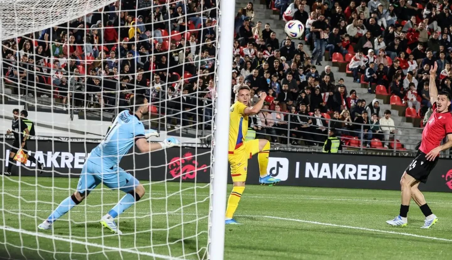Georgia – România 1-1, în primul meci din noul mandat al lui Gică Hagi ca selecționer