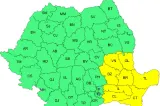 Cod galben de vânt în Dobrogea. Ploi în mai multe regiuni din România