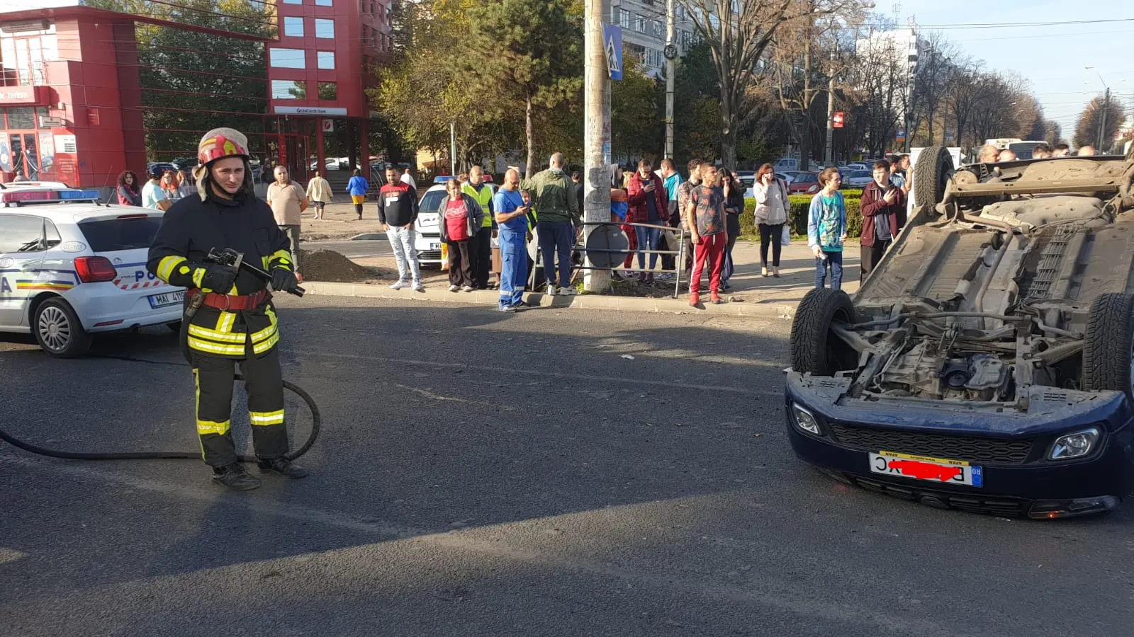 pompier accident
