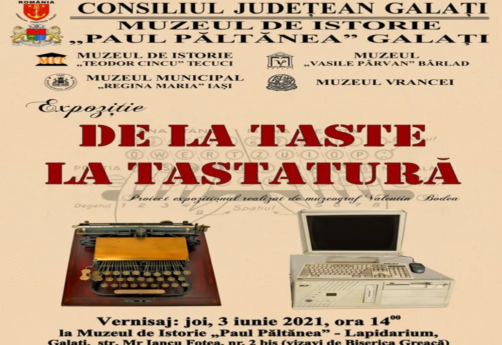 Expoziție temporară „De la taste la tastaturăˮ.
