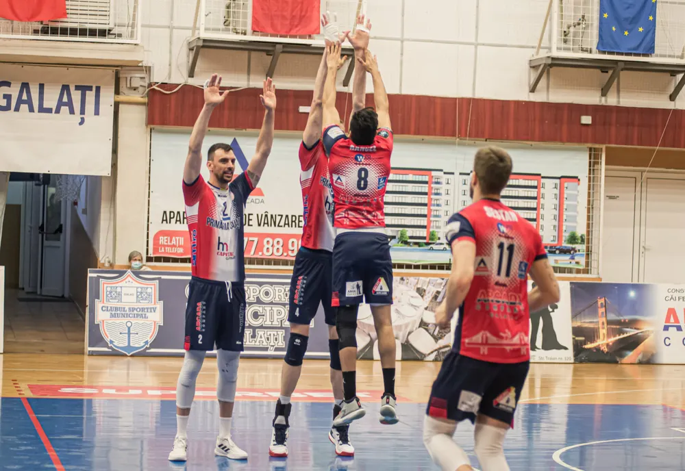 Arcada Galați s-a calificat în Final Four-ul Cupei României la volei masculin