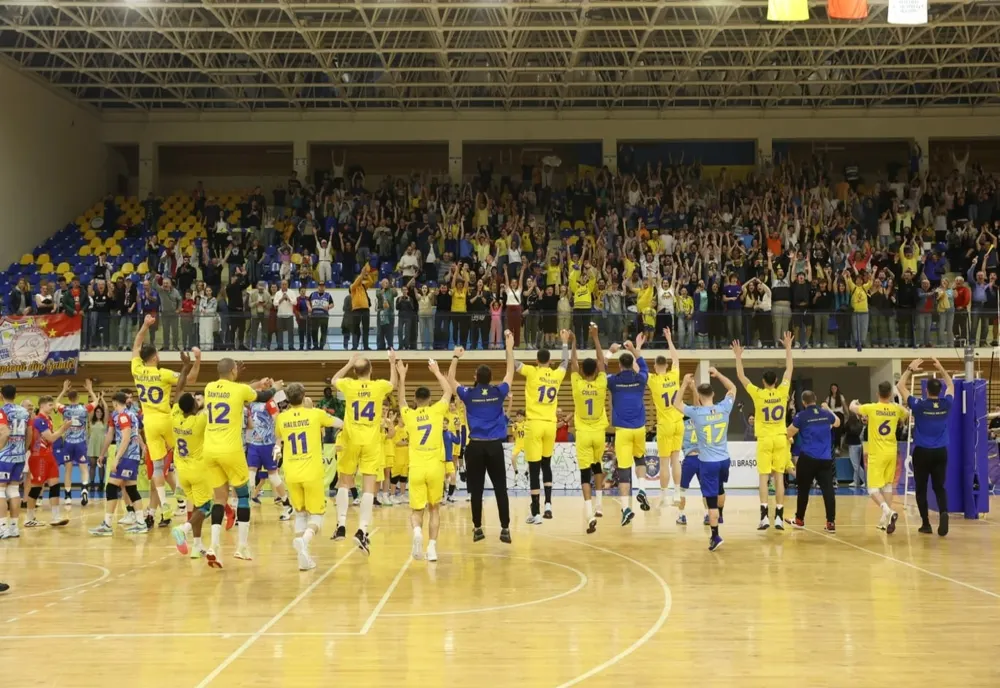 Volei masculin: CSM Corona Braşov, la un singur pas de un titlu istoric în Divizia A1