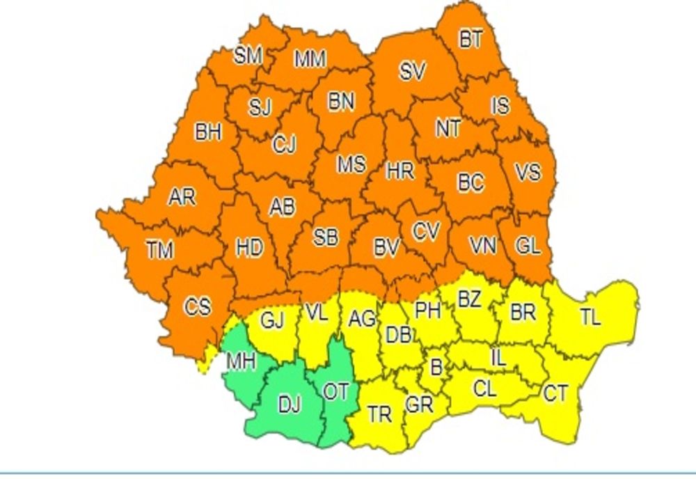 Ultimă oră: Capitala nu scapă de vremea rea. Cod portocaliu de ploi torențiale în jumătate de țară/ Anunțul meteorologilor