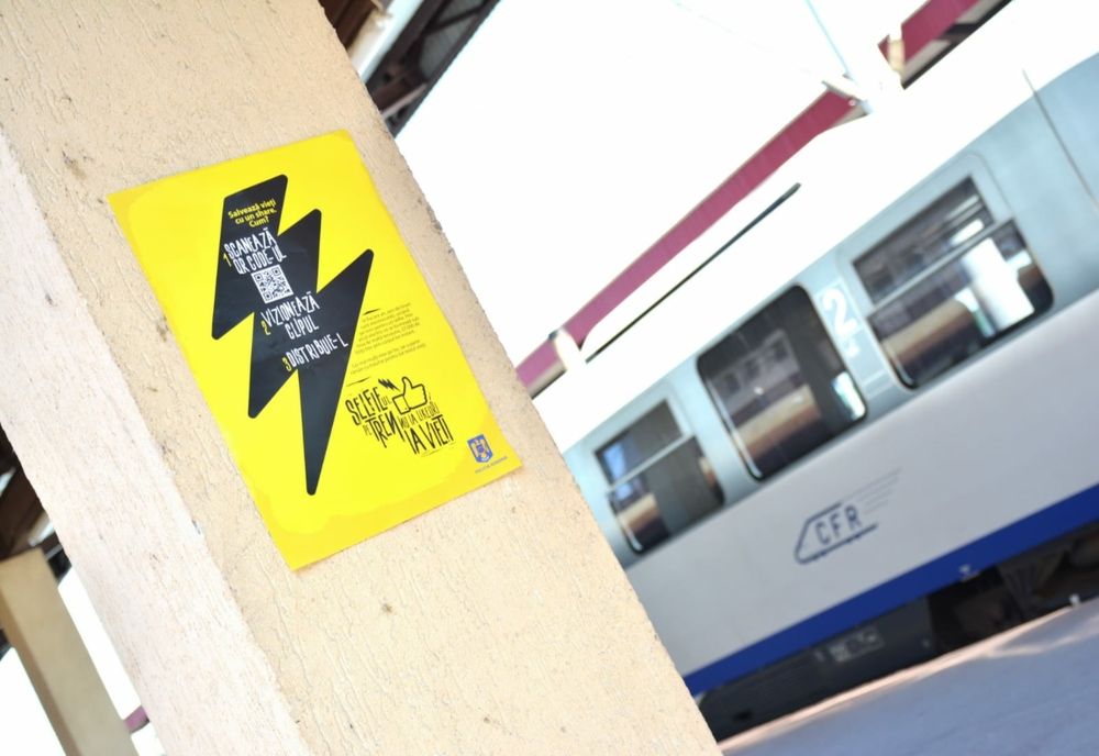 IPJ Galați - ,,Selfie-ul pe tren nu ia like-uri, ia vieți”