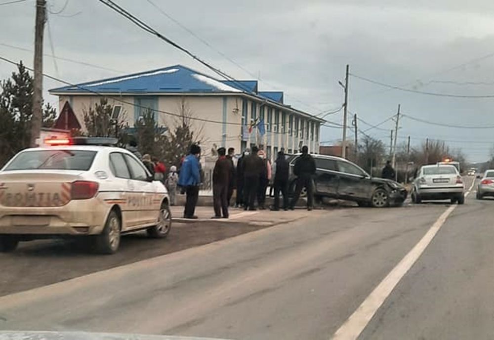 Accident pe fondul unei depășiri neregulamentare