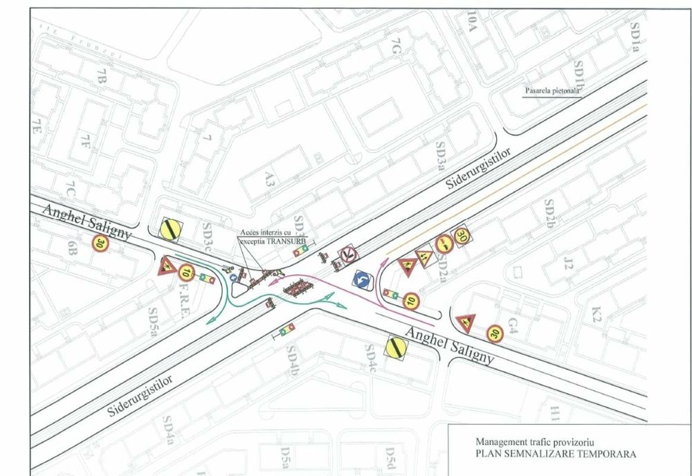 Primăria Galați anunță pentru mâine schimbări de semnalizare în intersecţia din zona IREG