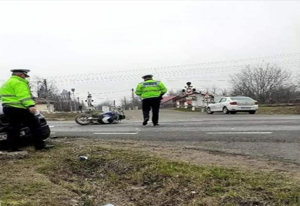 Motociclist accidentat pe DN 25