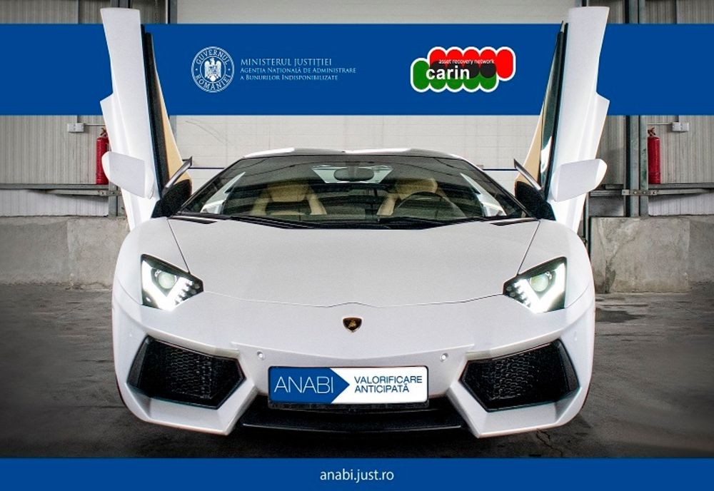 Lamborghini Aventador confiscat de DIICOT, scos la licitaţie