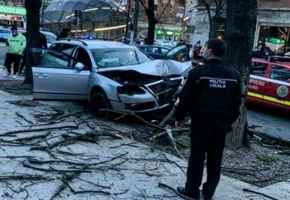Accident pe strada Domnească din municipiul Galați