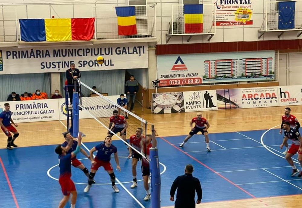 Galațiul găzduiește ultimele etape din play-off-ul Diviziei A1 la volei masculin