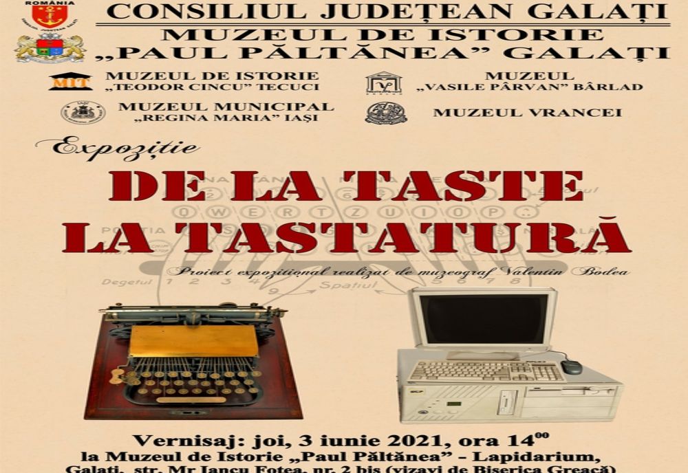 Expoziție temporară „De la taste la tastaturăˮ.