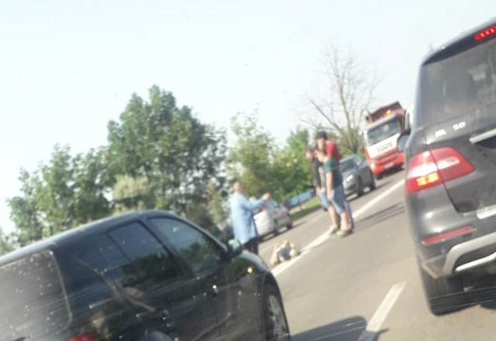 Biciclist accidentat în zona trecerii bac din Galați