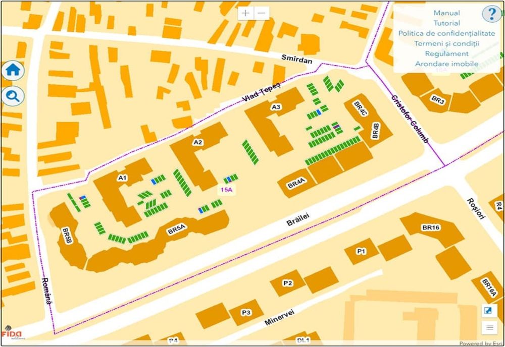 Parcări de reședință disponibile pentru rezervare