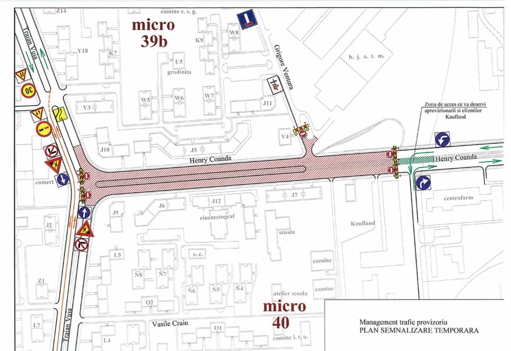 Se închide circulația rutieră pe strada Henri Coandă