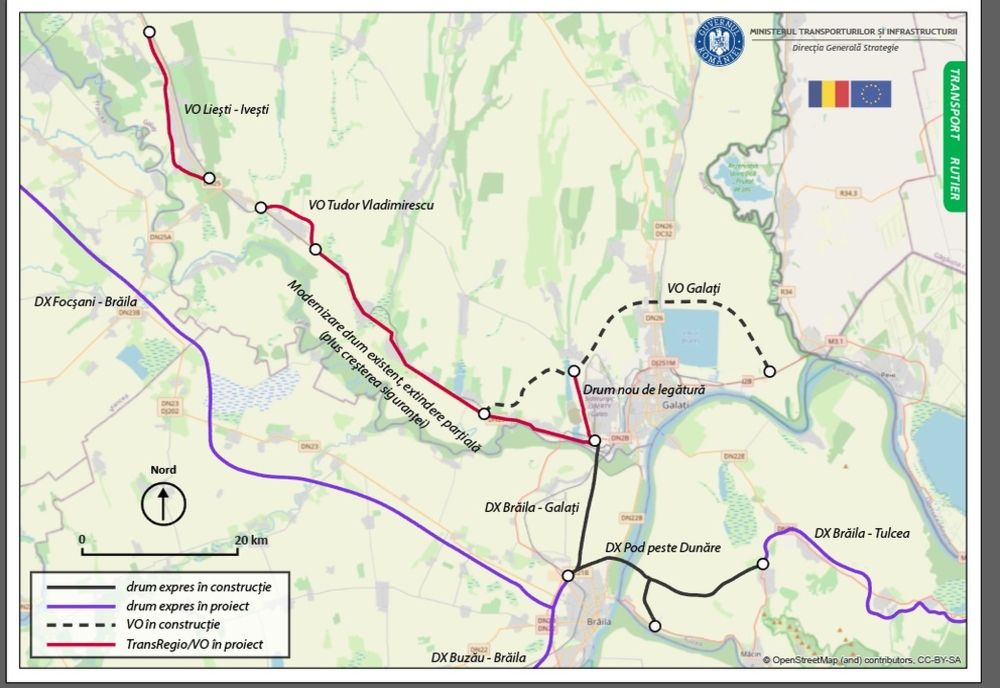 Investiții majore pentru județul Galați incluse în bugetul național
