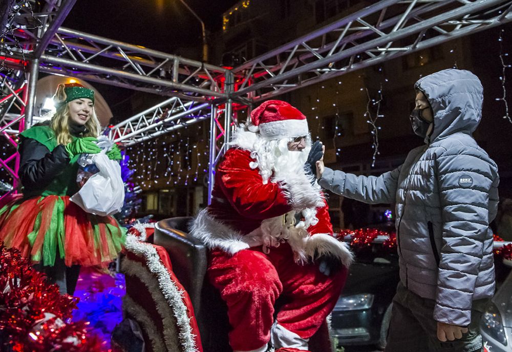 Trasee Sania lui Moș Crăciun în municipiul Galați