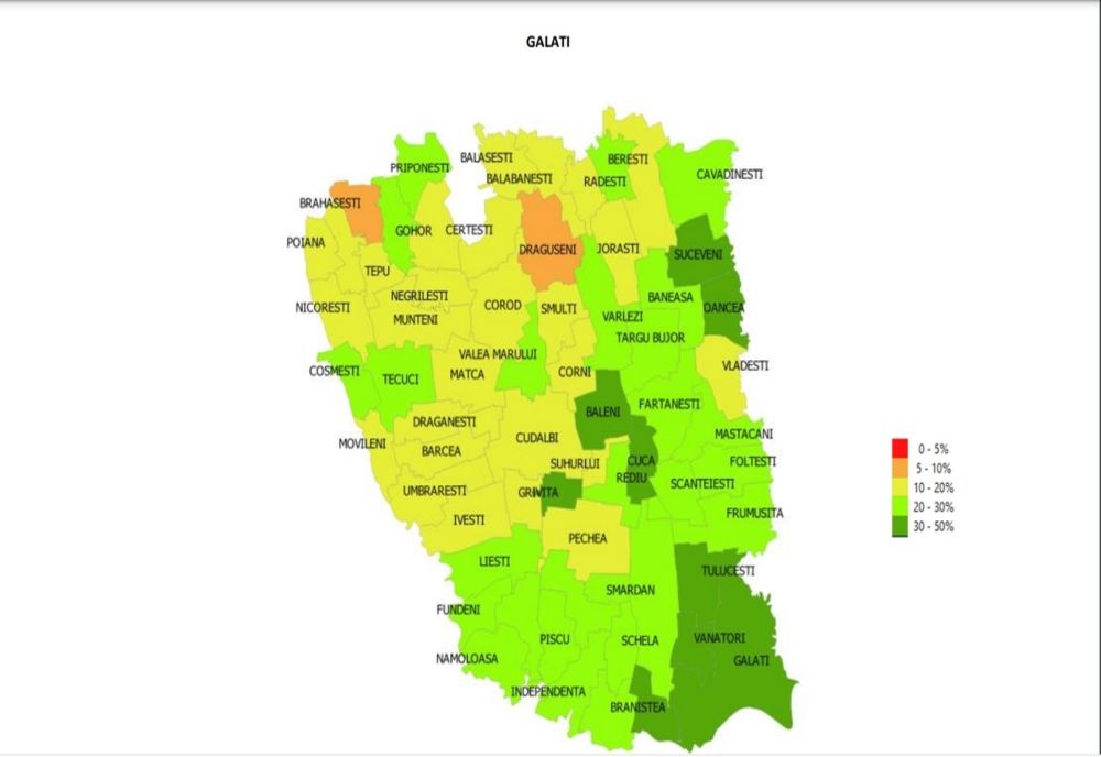 Situația vaccinării în județul Galați