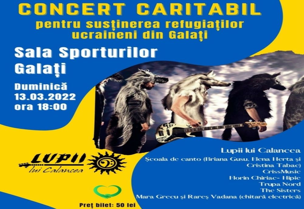 Concert caritabil pentru susţinerea refugiaţilor ucraineni din Galaţi