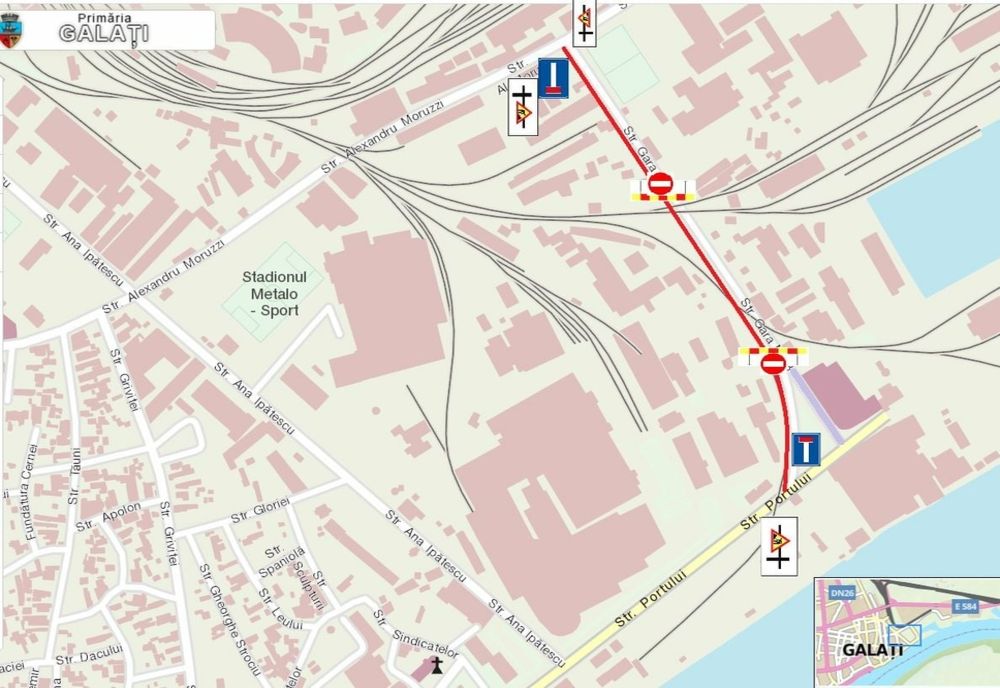 Se va închide circulaţia autovehiculelor pe str. Gara nr. 8