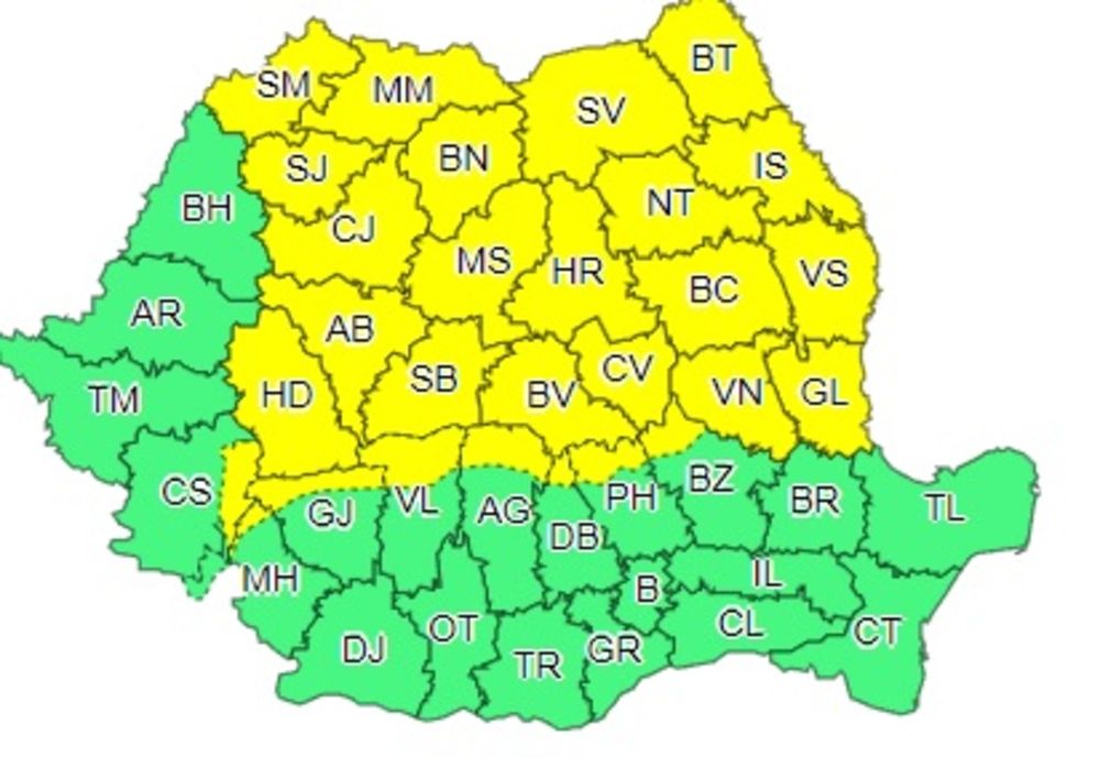Instabilitate atmosferică temporar accentuată 