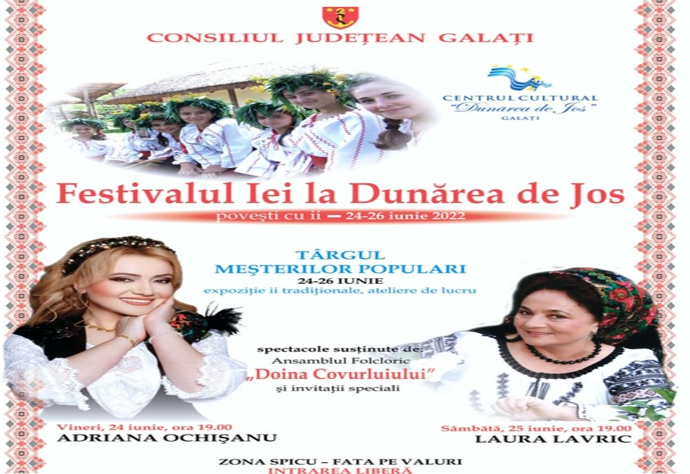 Restricții de circulație pe perioada desfășurării Festivalului Iei de la Dunărea de Jos
