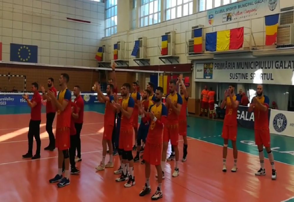 O nouă victorie a României, la Galați, în preliminariile EuroVolley 2023