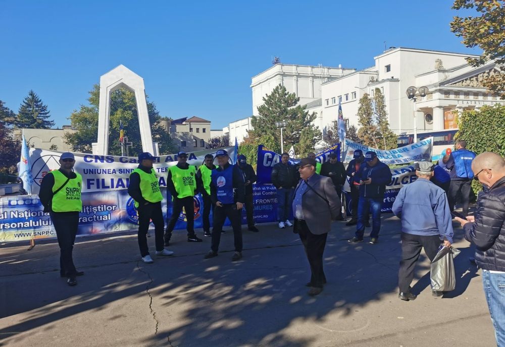 Proteste ale sindicaliștilor la Galați