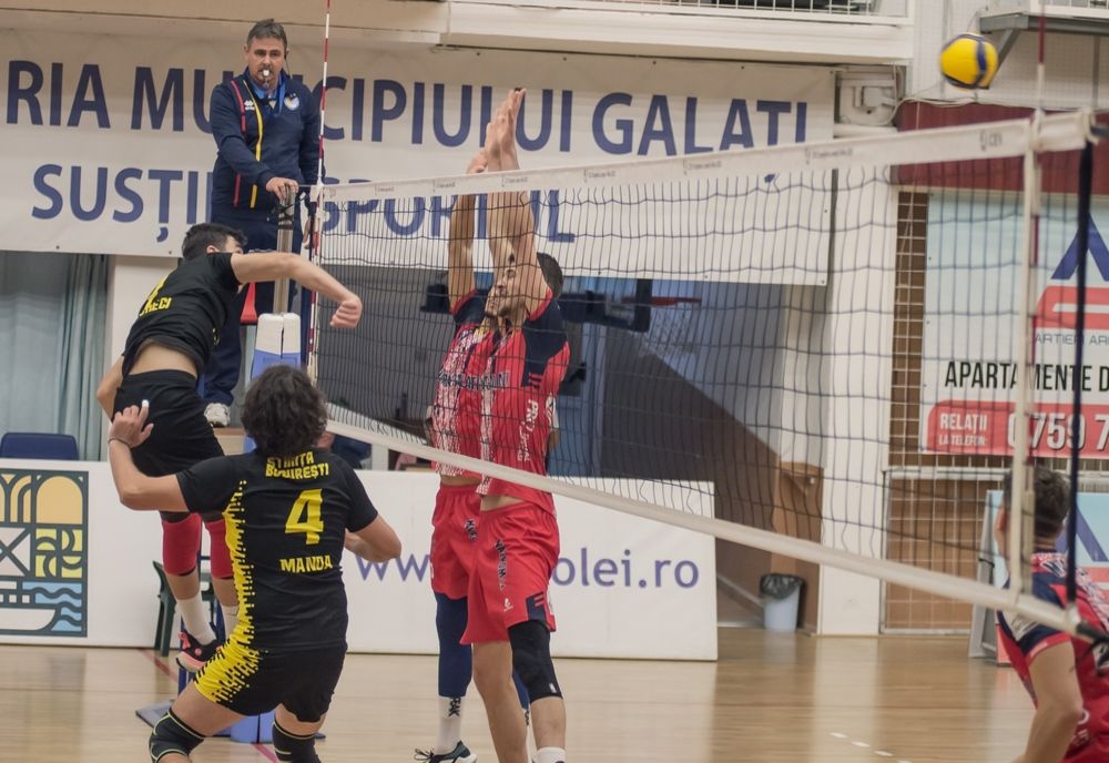 CSM Arcada Galați a învins cu 3-0 (25-14, 25-16, 25-16) pe CSU Știința București