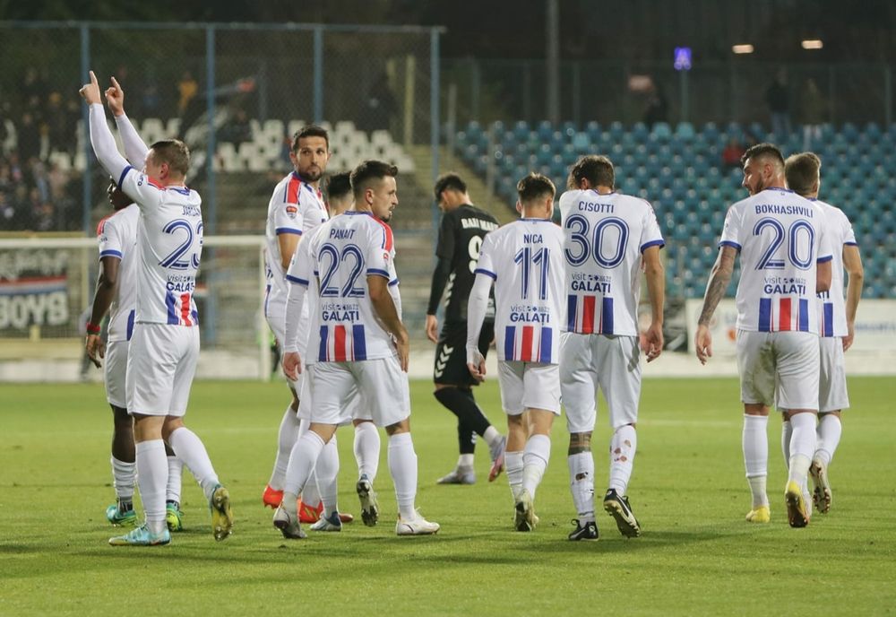 Oțelul Galați a învins cu 1-0 pe Minaur Baia Mare și rămâne în cărți pentru play-off