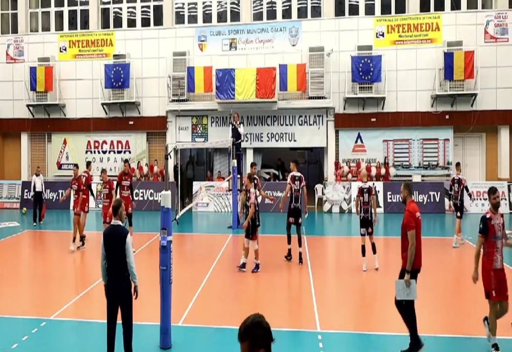 Victorie în patru seturi pentru CSM Arcada Galați în Cupa CEV