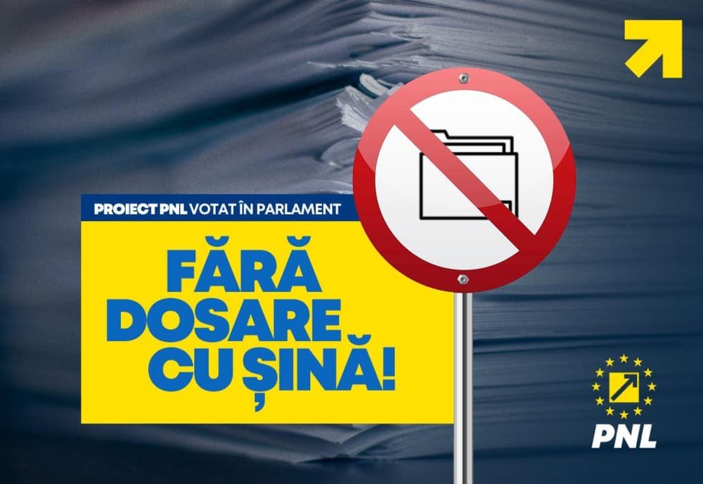 Dosarul cu şină dispare din instituţiile publice. Legea a fost iniţiată de deputaţii PNL