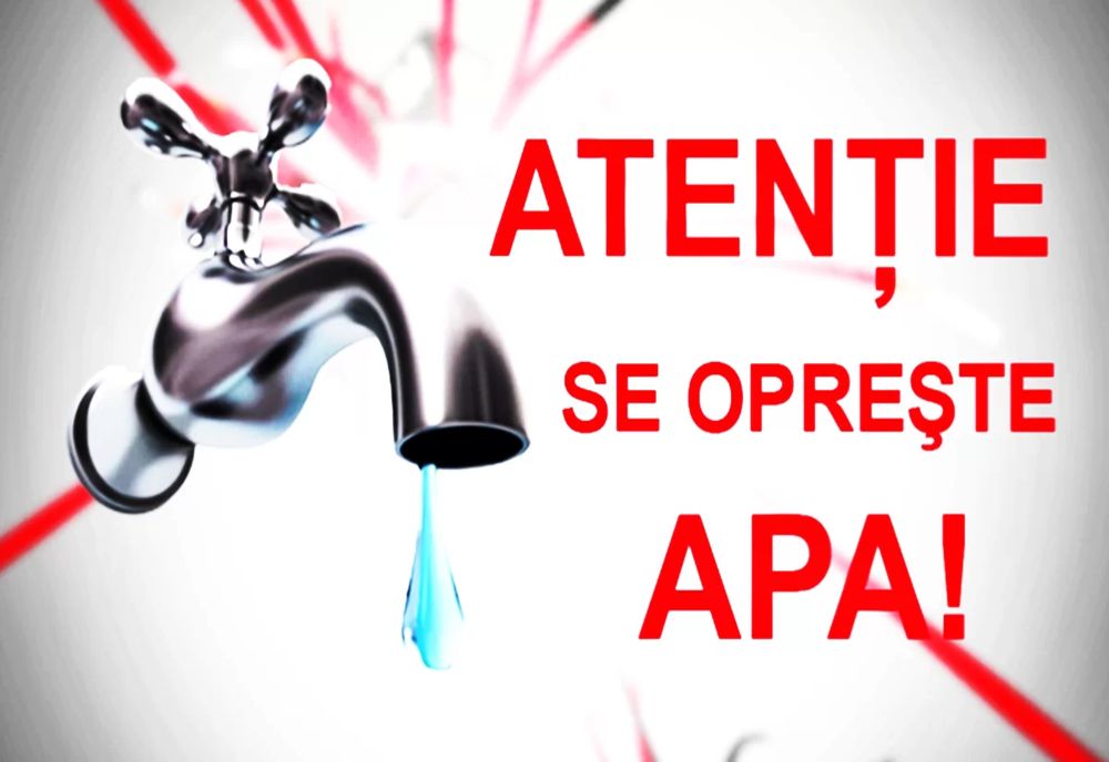 Oprire a furnizării de apă într-o zonă din municipiul Galați, în perioada 18-20 ianuarie