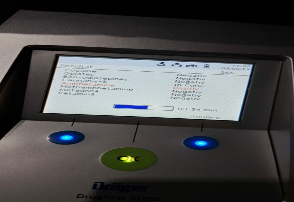 Depistat pozitiv la testarea au aparatul tip Drugtest Drager