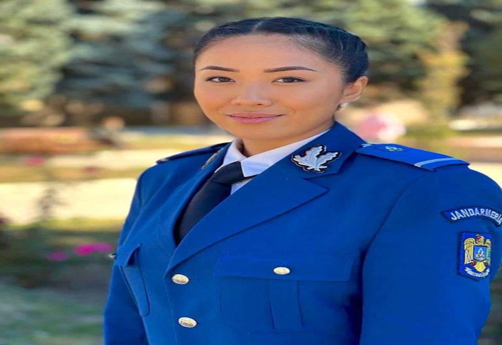 Prima jandarmeriţă cu origini 100% asiatice lucrează la IJJ Galați