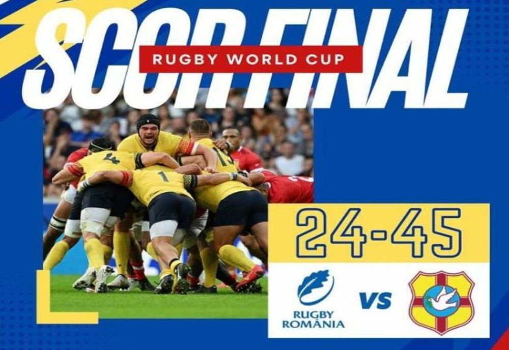 Rugby: România a pierdut şi ultimul său meci de la Cupa Mondială din Franţa, 24-45 cu Tonga