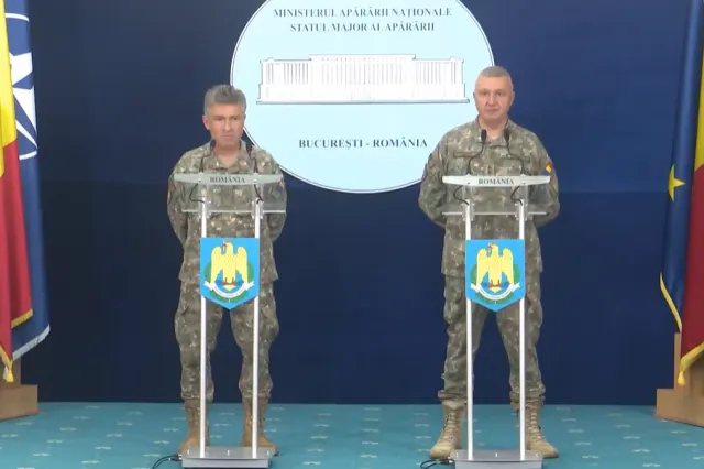 Declarații oficiale la MApN: "Vizual, piloții au apreciat că ar fi o dronă Shahed" - VIDEO