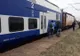 Locomotiva unui tren personal a luat foc în apropierea Galațiului