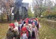 Membrii Ansamblului Folcloric "Rădeşteanca", în vizită la Bucureşti