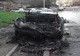 Un autoturism a ars aproape în totalitate, luni noaptea