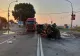 Accident rutier grav în Galați. Un microbuz a luat foc după ce s-a ciocnit cu un TIR